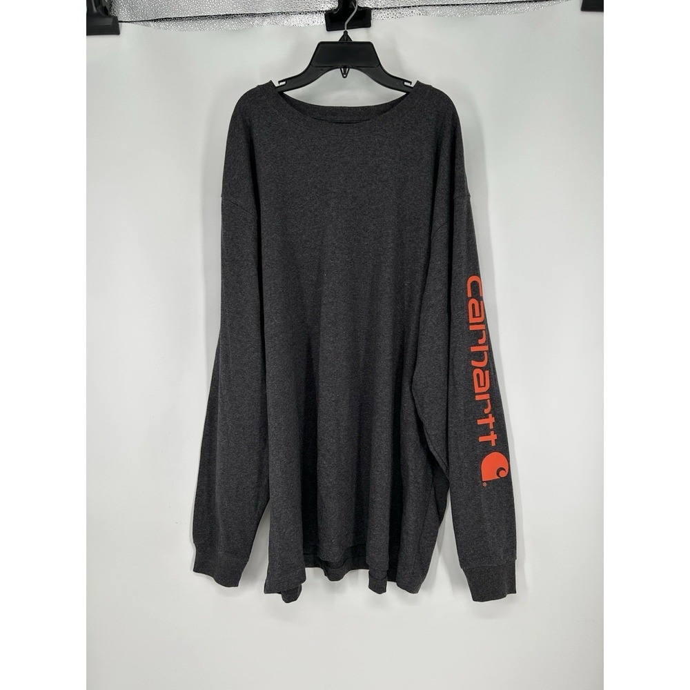 Carhartt Long Sleeve Graphic Tee T Shirt K231 CRH Dark Grey‎ Loose Fit 2XL XXL